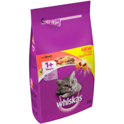 Whiskas Dry 1+ Beef Adult Cat Food